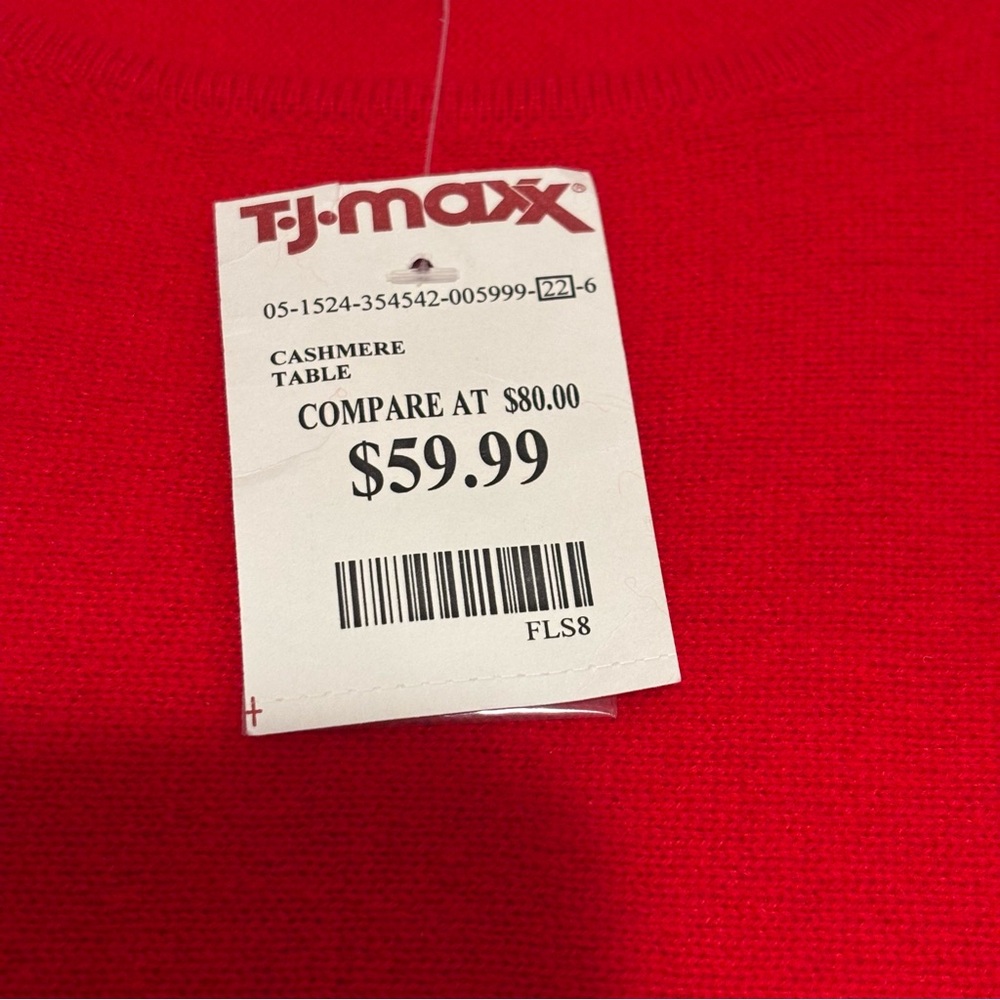 Red Cashmere Tahari Sweater Size Small.  New With Tags - Picture 8 of 12